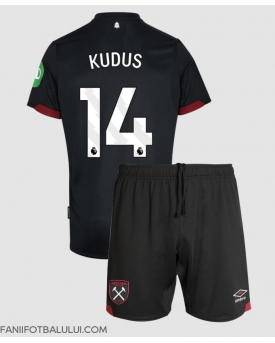 West Ham United Mohammed Kudus #14 Echipament de Fotbal Replică 2024-25 Copii Deplasare (+ Șorturi)